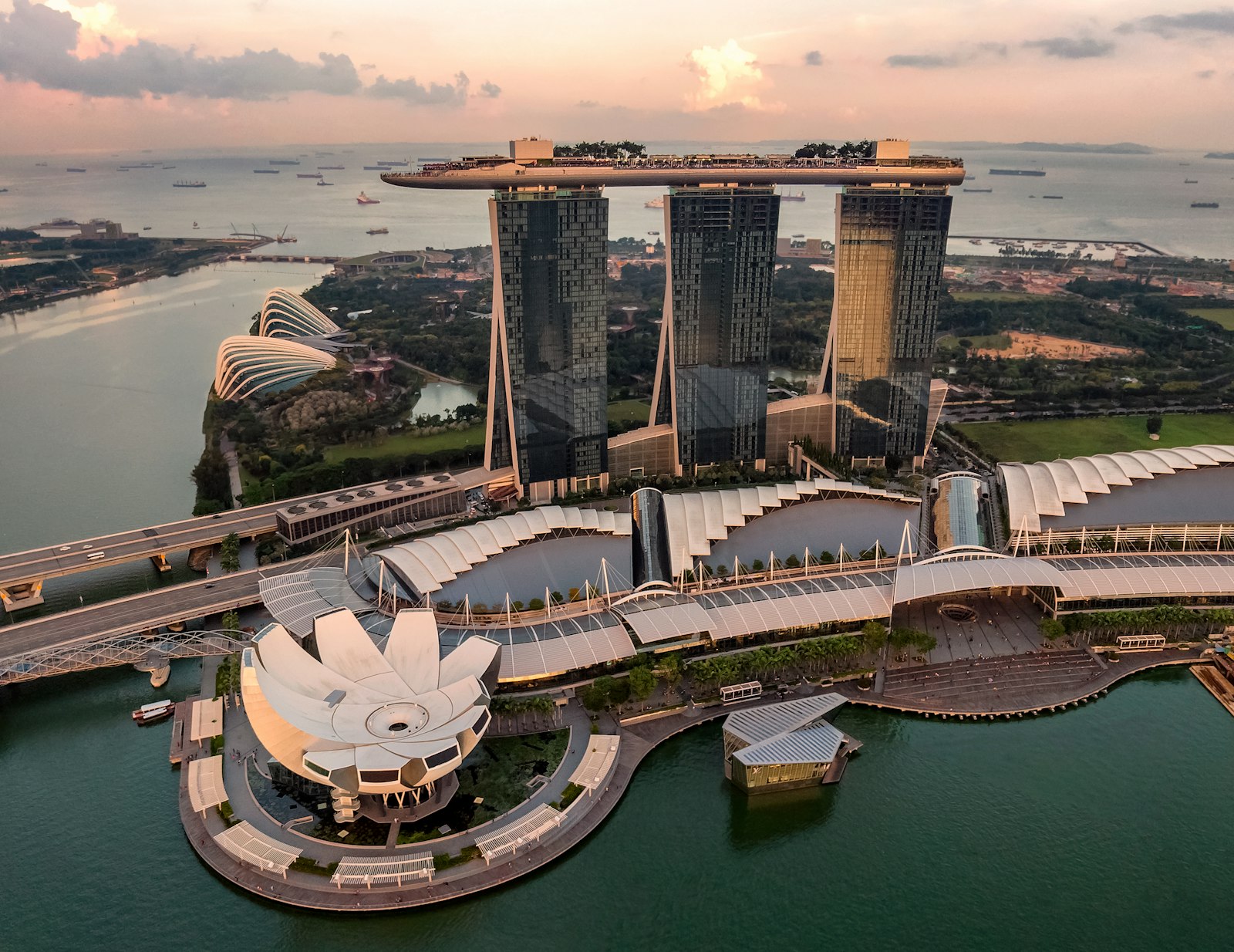 Yacht on Singapore waters with the CBD skyline in the background
